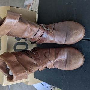 Miss Sixty brown buckle boots sz39